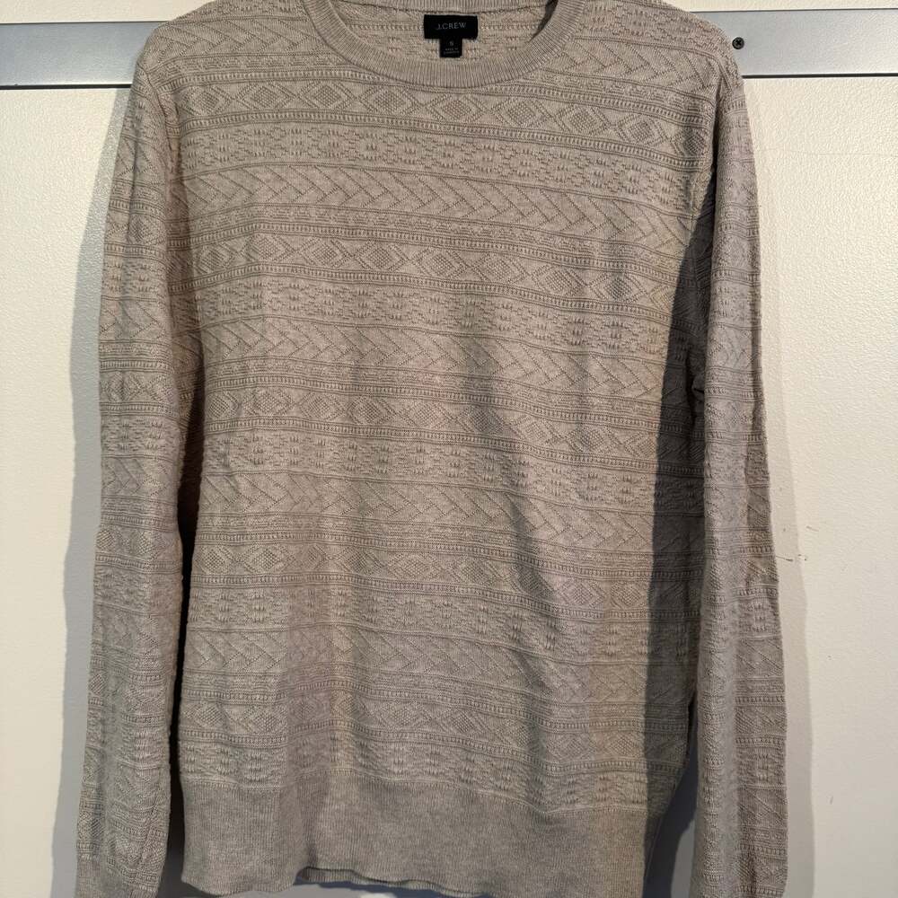 J. Crew textured crewneck sweater